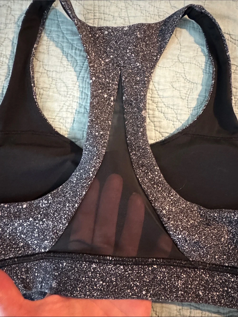Lululemon athletica Women's Sparkle Black Racerback Sports Bra